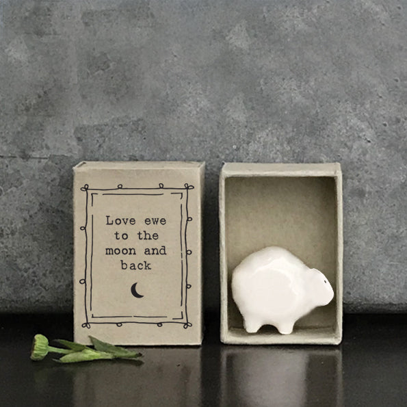 East of India Matchbox "Sheep"