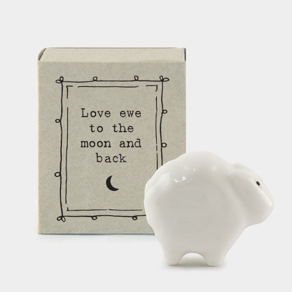 East of India Matchbox "Sheep"