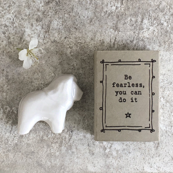 East of India Matchbox "Lion"