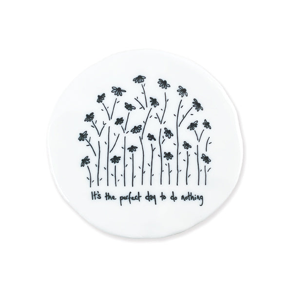 East of India Onderzetter Bloemen "Perfect day to do nothing"