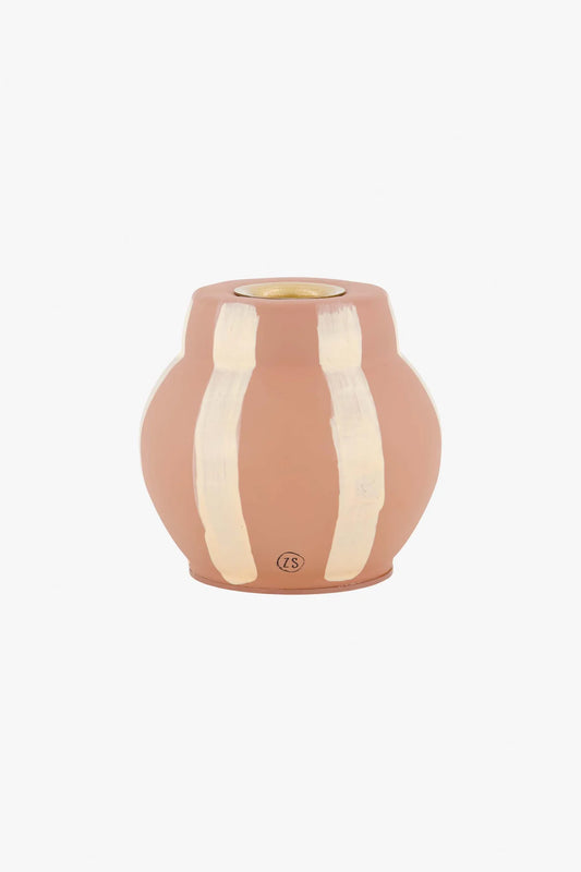 Zusss Glazen kandelaar met strepen