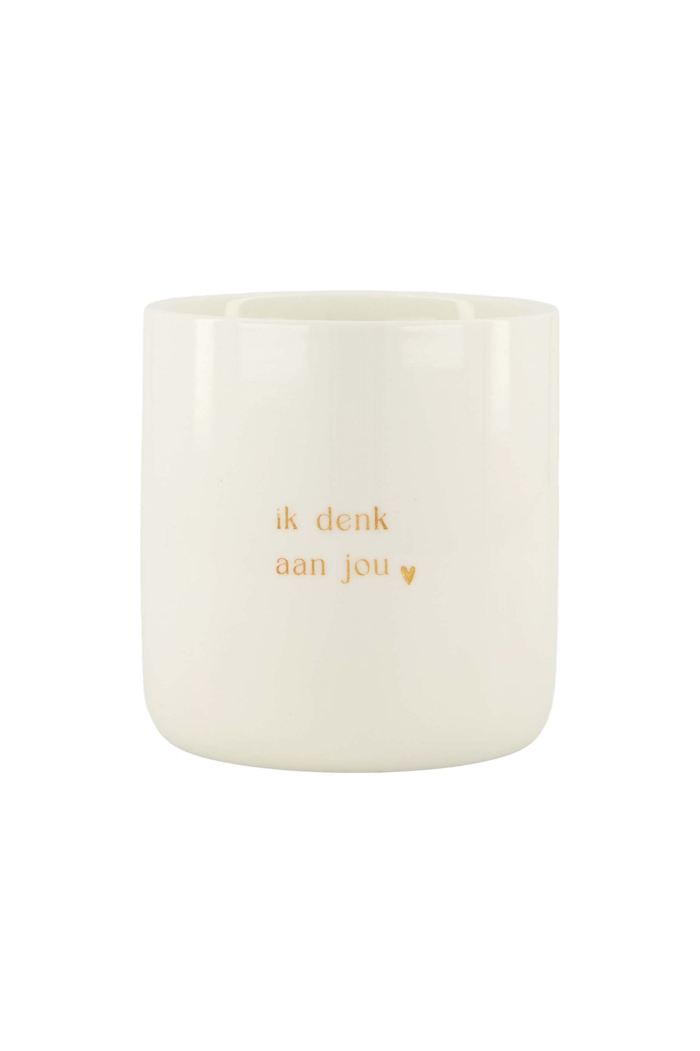 Zusss Geurkaars keramiek 'Ik denk aan jou'