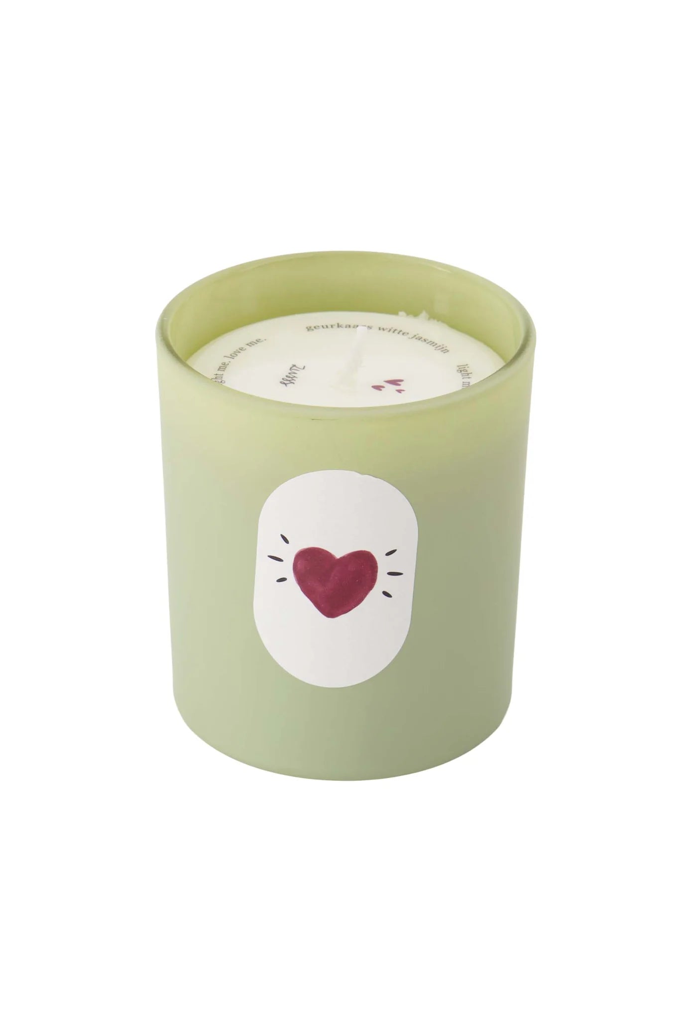 Zusss Geurkaars Glas hartje