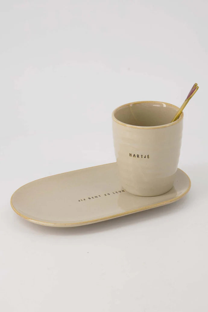 Zusss Koffiemok hartje zand