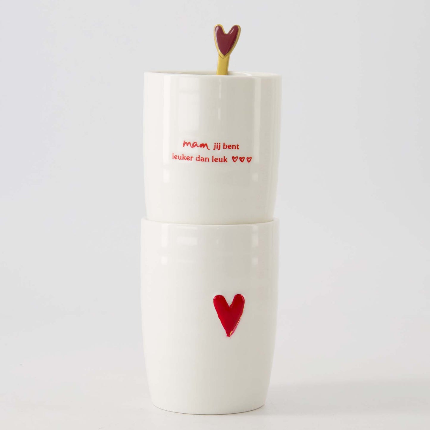 Zusss Koffiemok hart - Rood