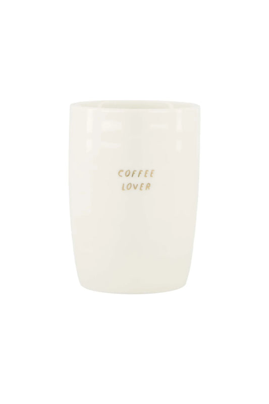 Zusss Koffiemok coffee lover wit/goud