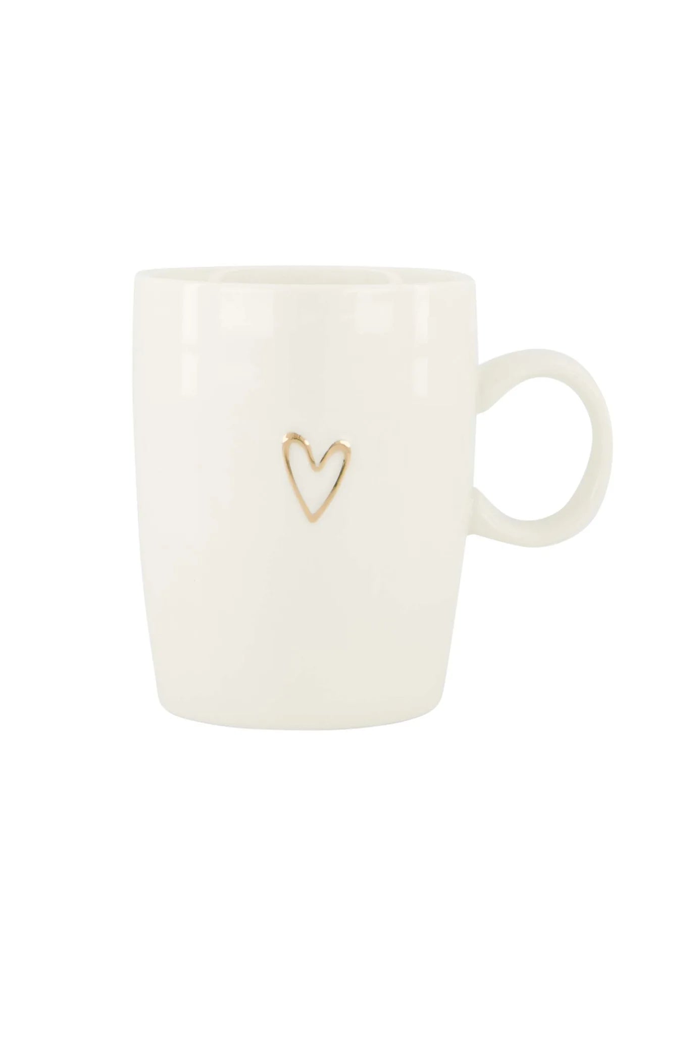 Zusss Theemok lijn hartje wit/goud