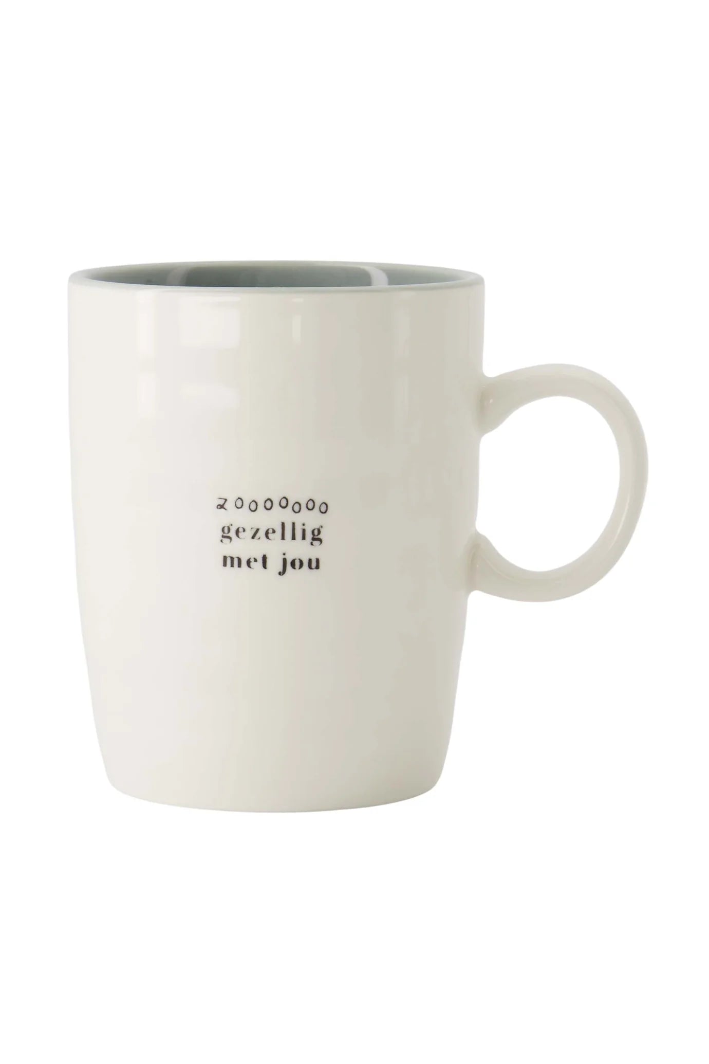 Zusss Theemok zo gezellig met jou wit/grijsblauw/zwart