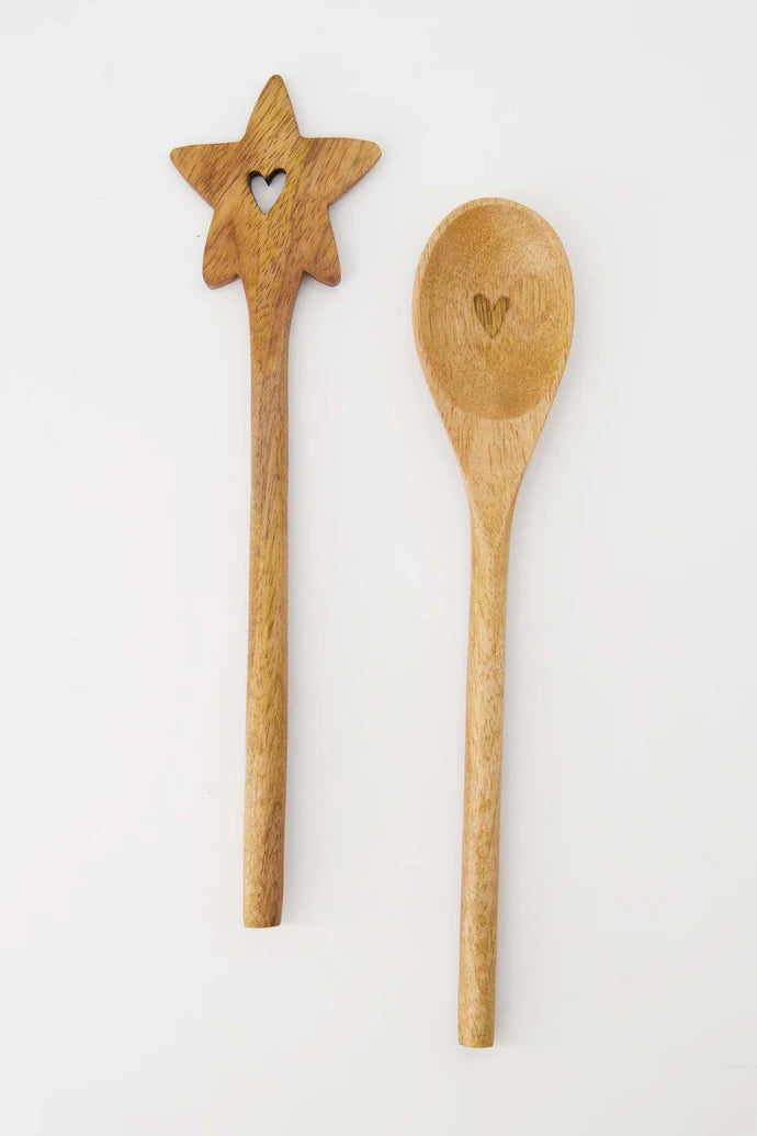 Zusss Spatel hout ster naturel