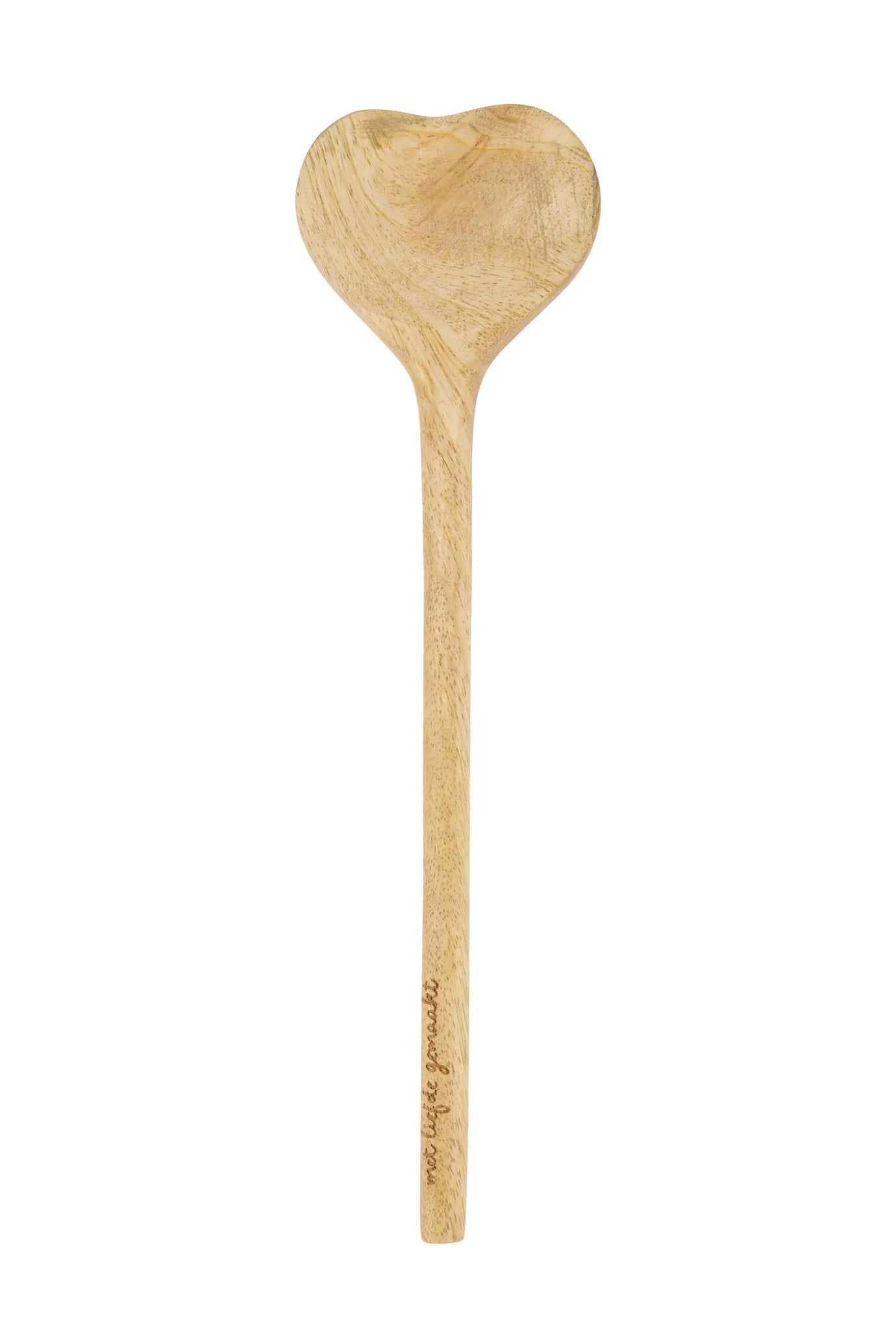 Zusss Lepel hout hartvorm naturel