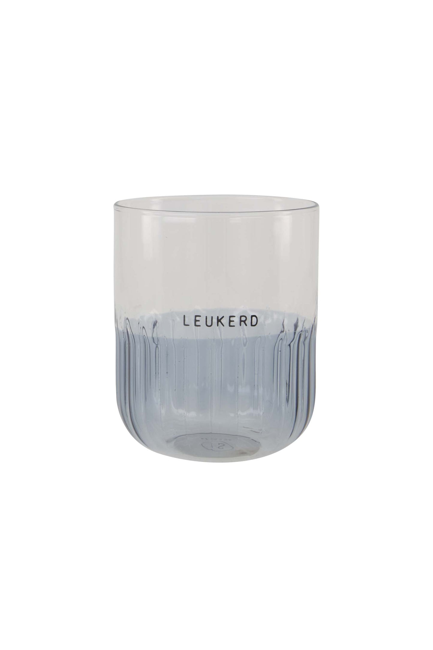 Zusss Drinkglas Leukerd Transparant/Blauw