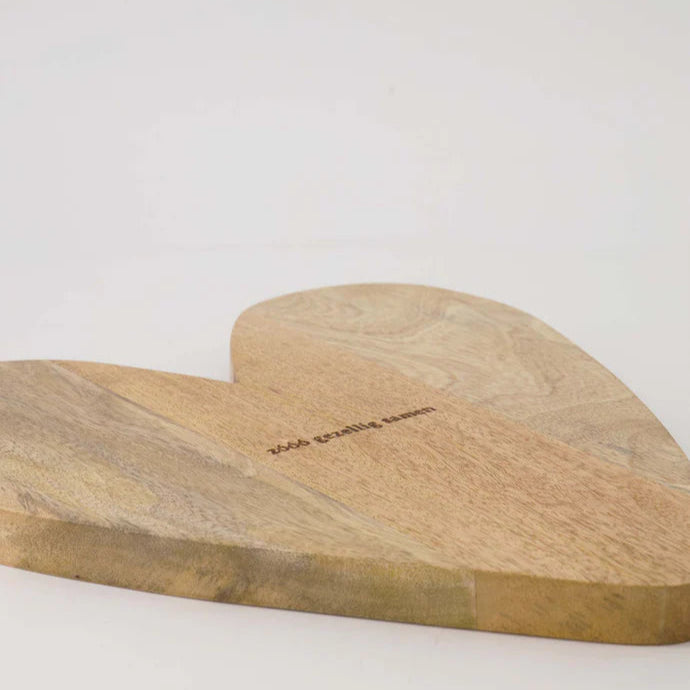 Zusss Serveerplank hout hartje naturel