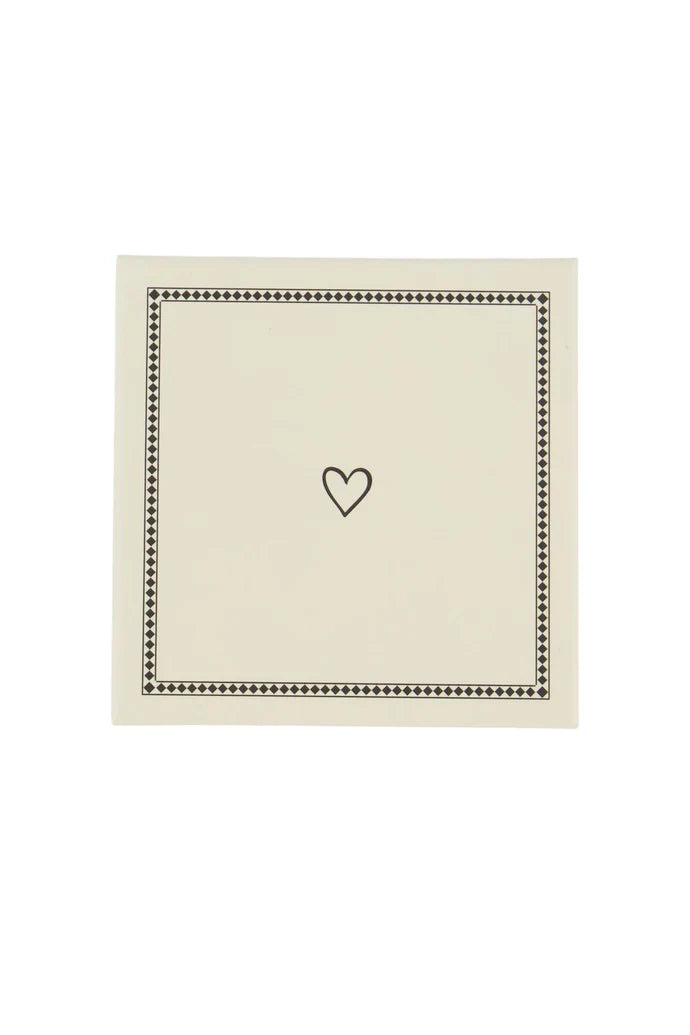 Zusss Set van 6 onderzetters zand/antracietgrijs