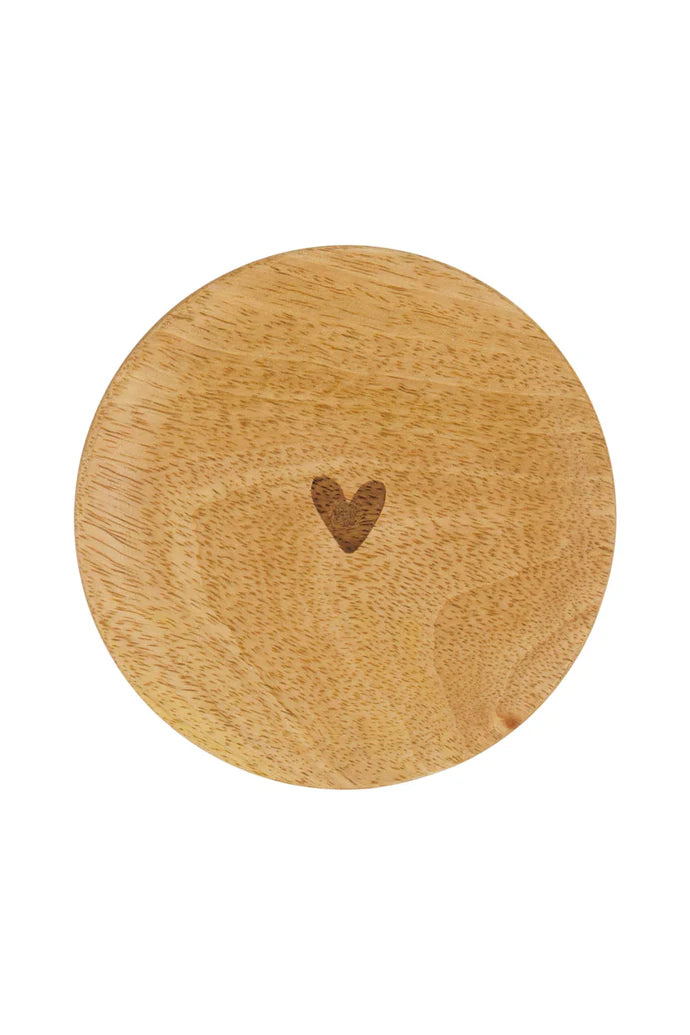 Zusss Glastopper hout hartje naturel