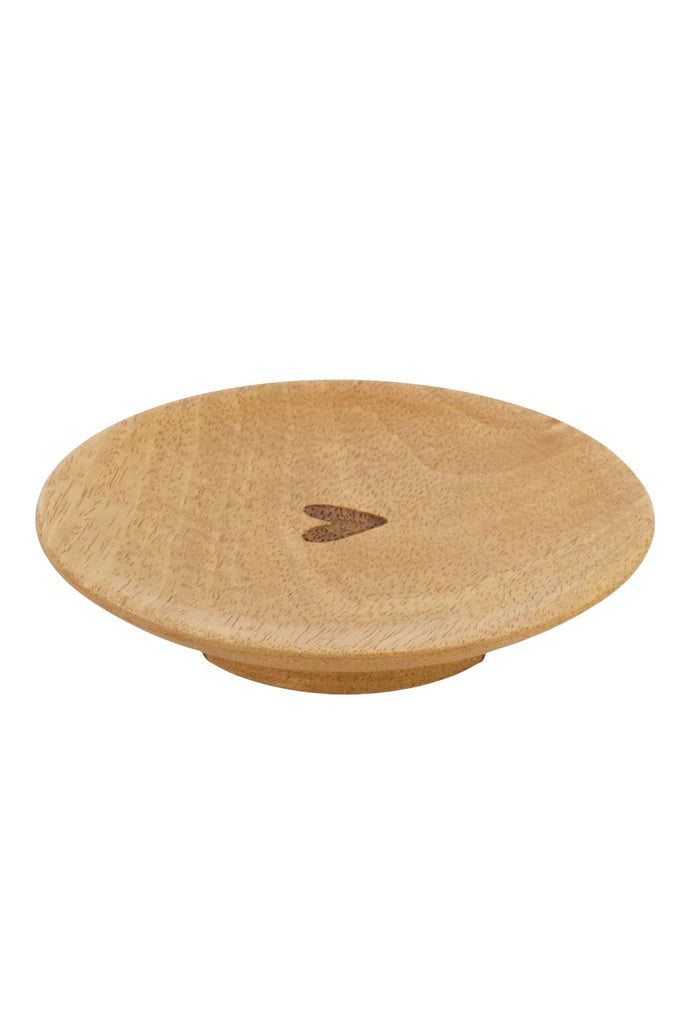Zusss Glastopper hout hartje naturel