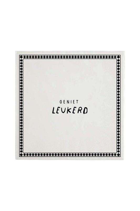 Zusss Servetten 'Geniet leukerd'