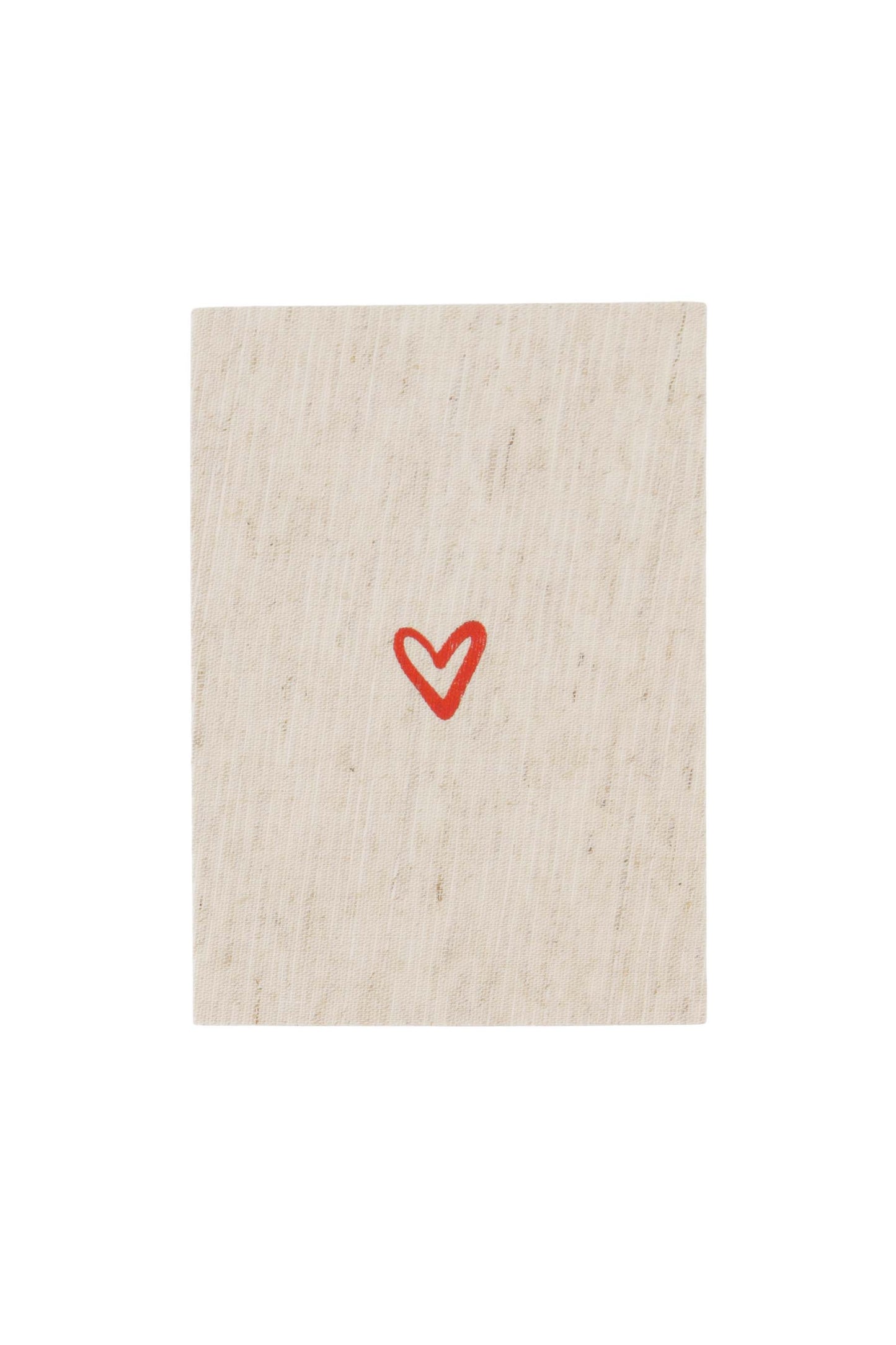 Zusss Wenskaart Hartje Rood Linnen