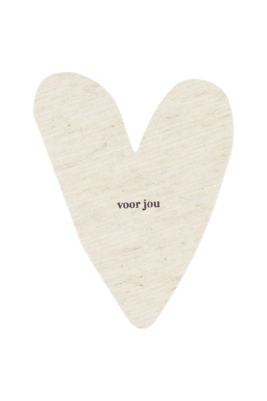 Zusss Wenskaart voor jou hartje linnen