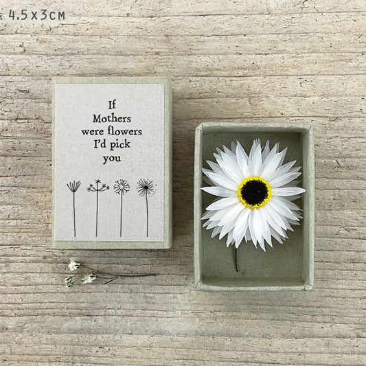 East of India Matchbox met droogbloem "If mothers were flowers"