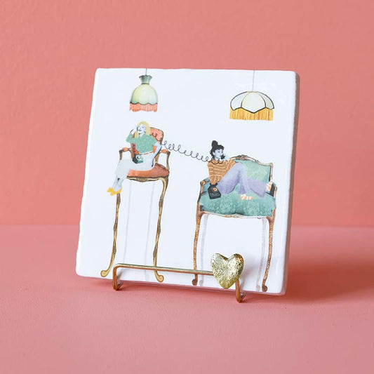 Storytiles Golden stand 'Heart'