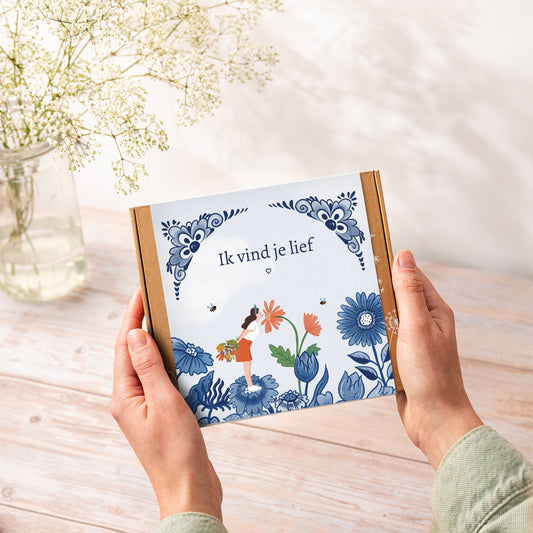 Blossombs Giftbox Delft Blue Kisses - 9 zaadbommetjes