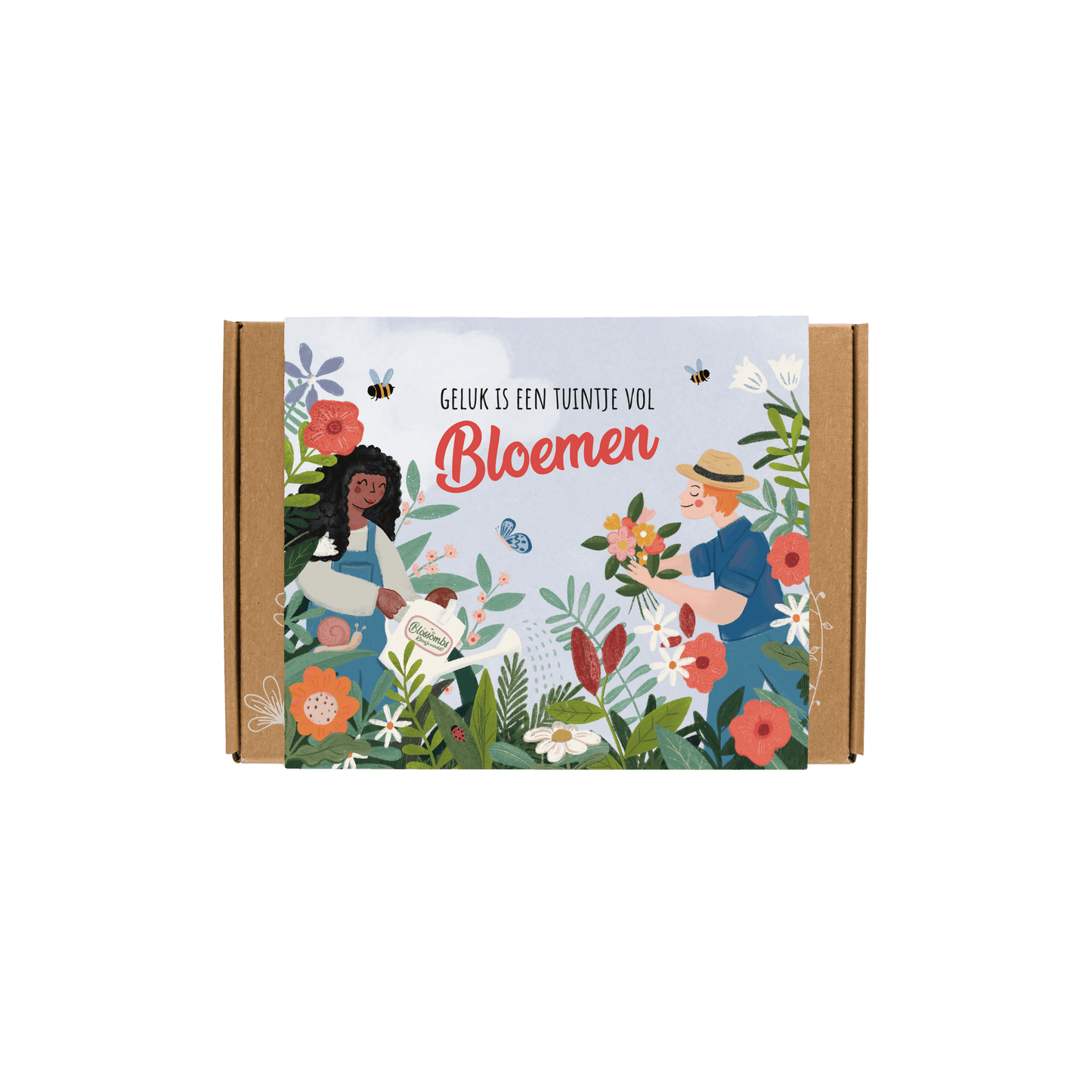 Blossombs Giftbox Geluk is een tuintje vol bloemen - 7 zaadbommetjes