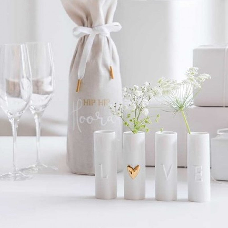 Räder Mini vaasjes "Love" - set van 4