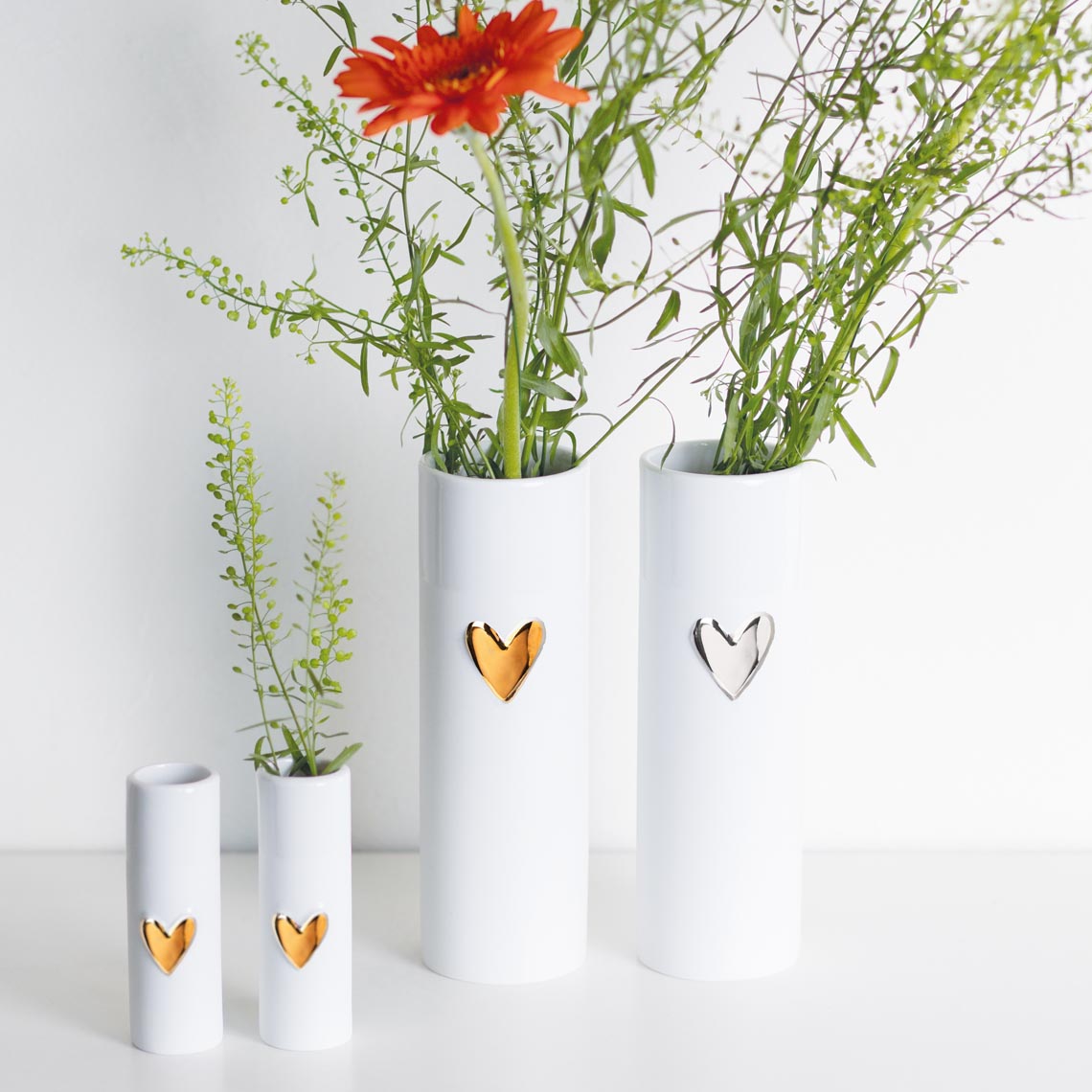 Mini vaasjes "Hart" - set van 2 - Räder