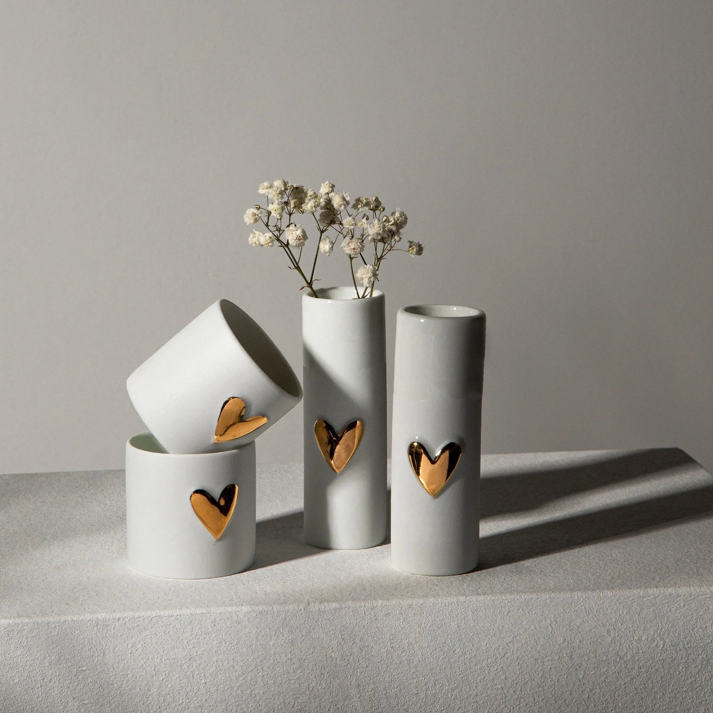 Mini vaasjes "Hart" - set van 2 - Räder