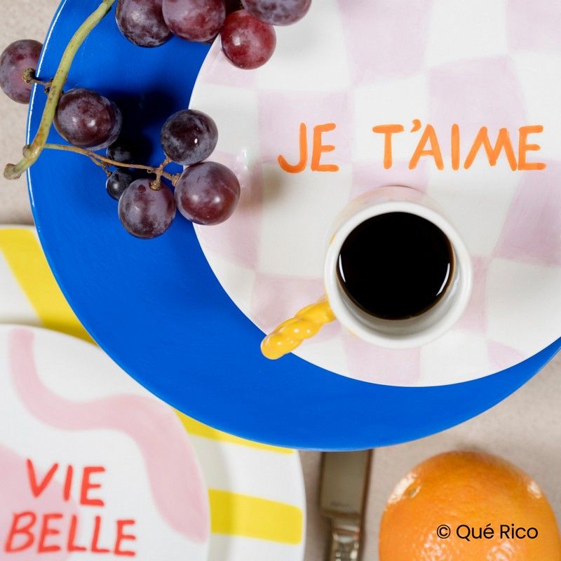 Que Rico Dessert bordje Diego "Je t'aime"