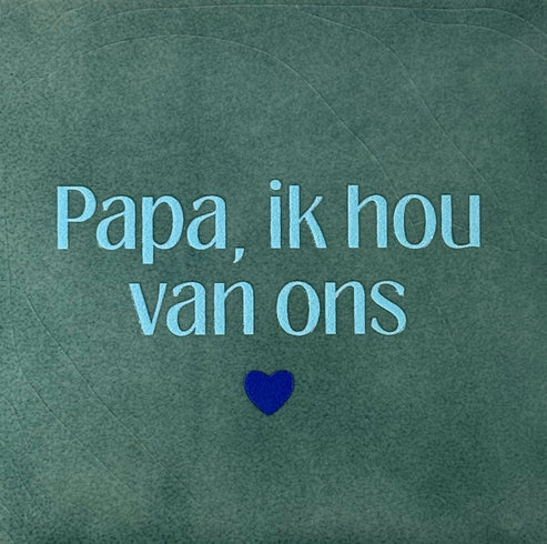 Yett Tegeltje 'Papa, ik hou van ons'