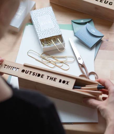 Pennendoos "Think outside the box" - Räder