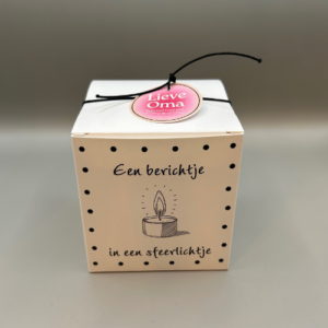 Vivir Sfeer - Een berichtje in een sfeerlichtje 'Lieve Oma'