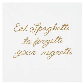 Räder - Servetten 'Eat spaghetti to forgetti'