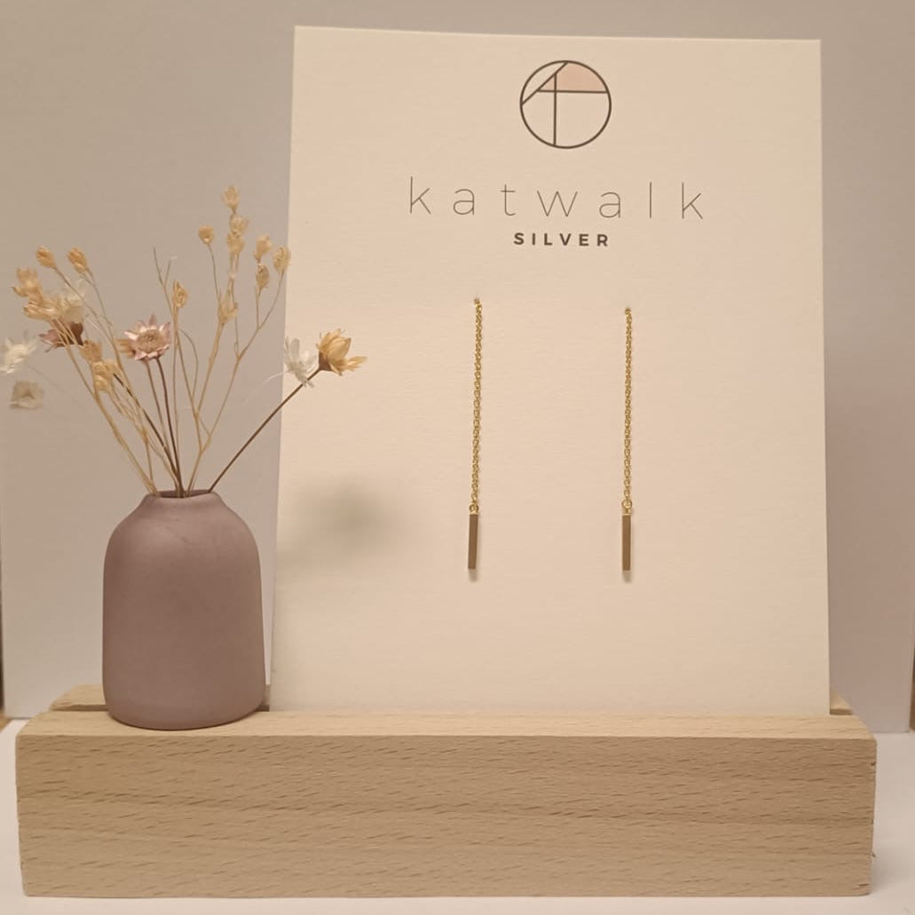 Katwalk Oorbellen Kettingstaven Goud