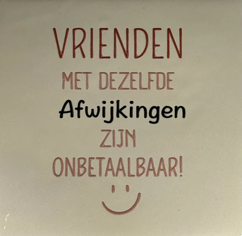 Yett Tegeltje 'Vrienden'
