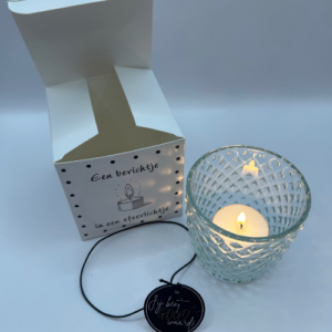 Vivir Sfeer - Een berichtje in een sfeerlichtje 'Happy birthday'