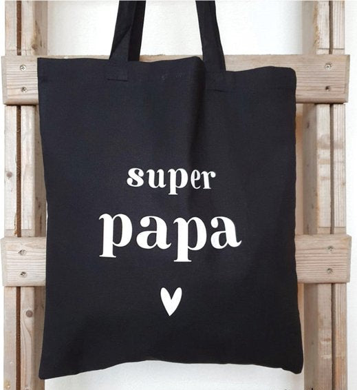 MIEKinvorm Tote Bag 'Super Papa'