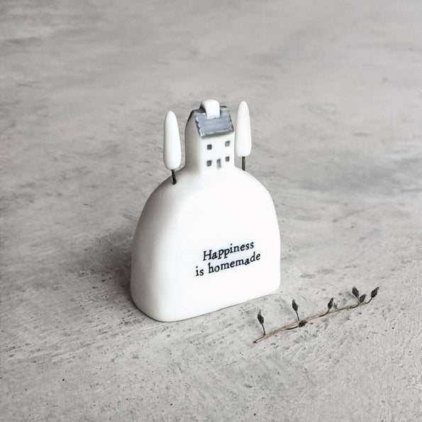 East of India Porseleinen beeldje 'Happiness is homemade'