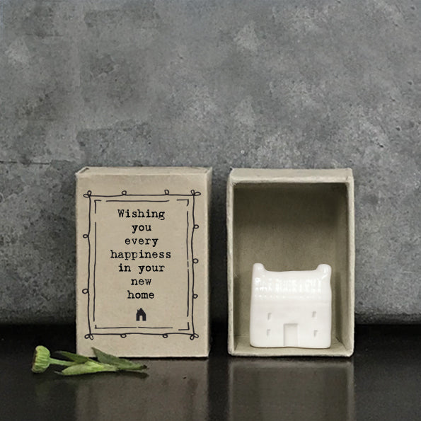 East of India Matchbox "New home"