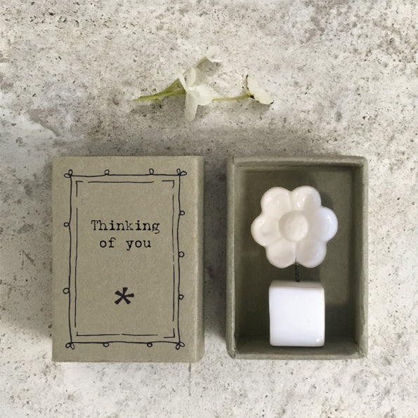 East of India Matchbox 'Thinking'