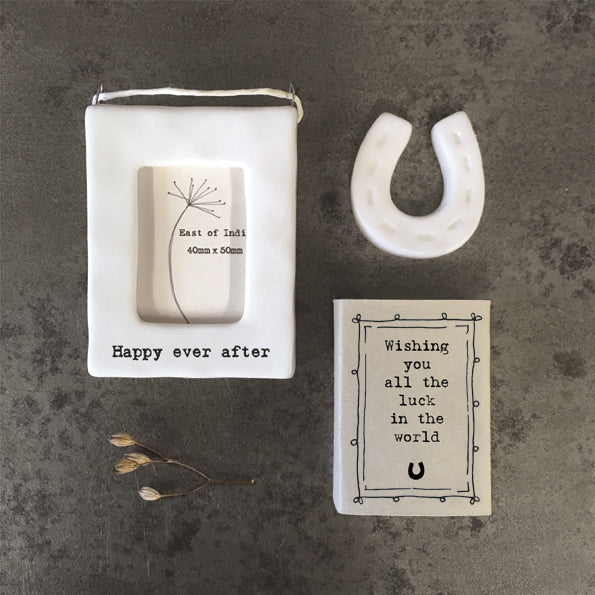 East of India Matchbox "Wishing you luck"