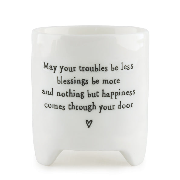 East of India - Bloempot 'Troubles & Blessings'