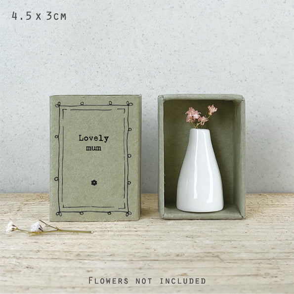 East of India Matchbox "Lovely mum"