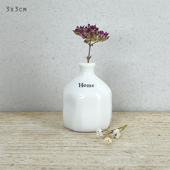 East of India Porseleinen vaasje 'Home'