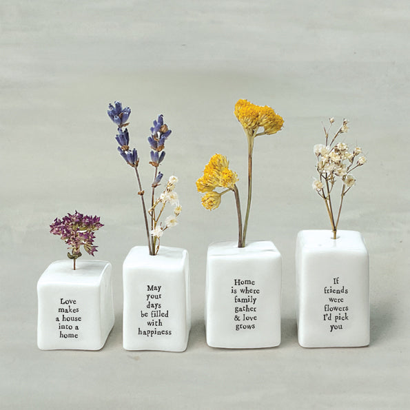 East of India Porseleinen vaasje 'Days'