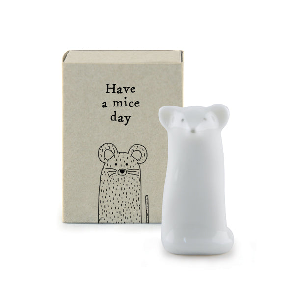 East of India Tall Matchbox 'Mouse'