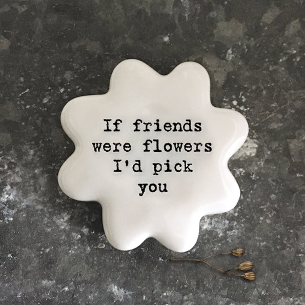 East of India Bloemtoken 'friends were flowers'