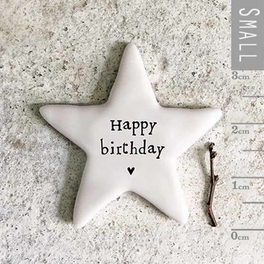 East of India Stertoken 'Happy birthday'