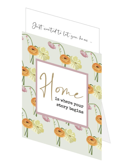 Mailbox Wenskaart 'Home is where you story begins'